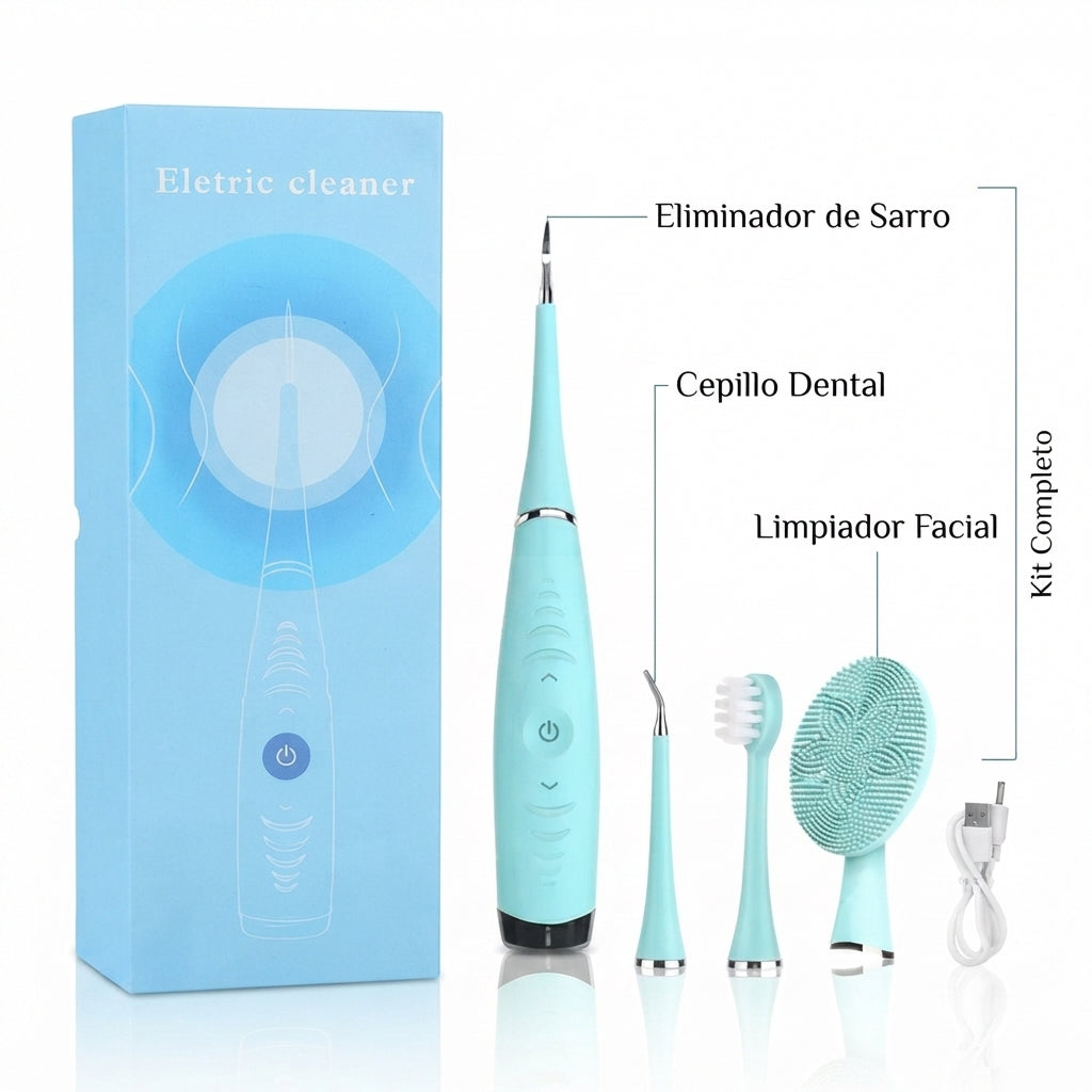 Cepillo Dental Quita Sarro 3 en 1 Portátil
